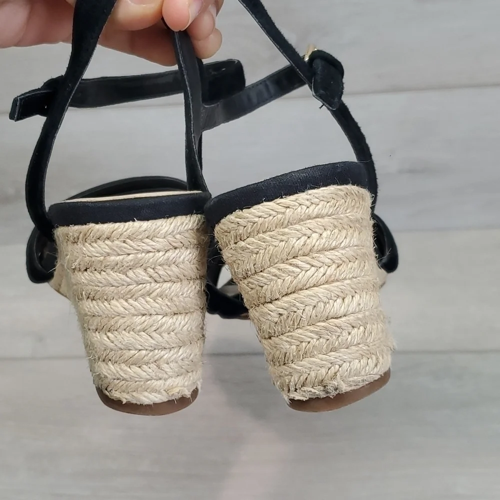 Cole Haan Women Jasmine Espadrille Wedge Ankle Strap Comfort shoes sandals 8